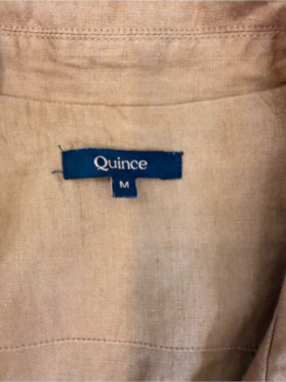 Quince linen button front dress Terracotta SzM - Picture 13 of 14